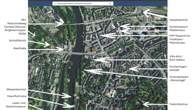 Folge den kulturellen Pfeilen in einer außergewöhnlichen Kunststadt und Kulturstadt in der Metropolregion Rhein-Ruhr | Foto: TECHNIKUM MÜLHEIM AIRL-Lab