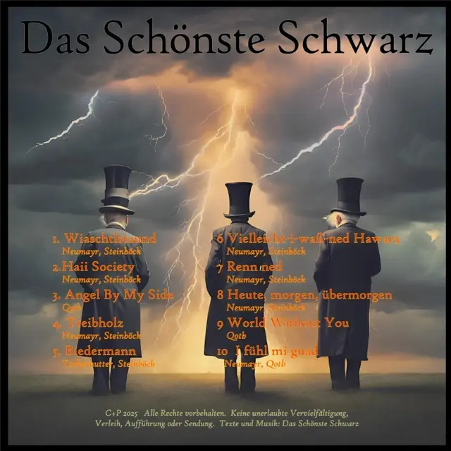 Das schönste Schwarz hält sich gut in den Deutschen Hörercharts. Nach Platz 4 in der Vorwoche erreicht die österreichische Musikgruppe diesmal Platz 5. | Foto: Hans Eder/Das schönste Schwarz
