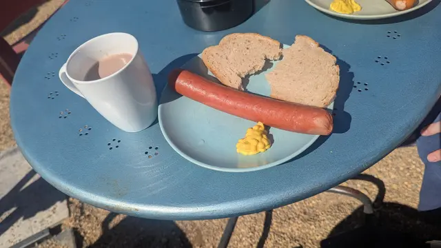 Kakao und Rindswurst 😋