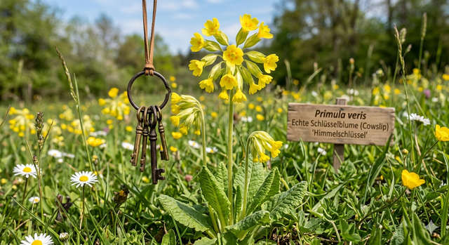 Gibt man der KI (Gemini) eine Chance, erklärt sie den Begriff Schlüsselblume bildlich so.