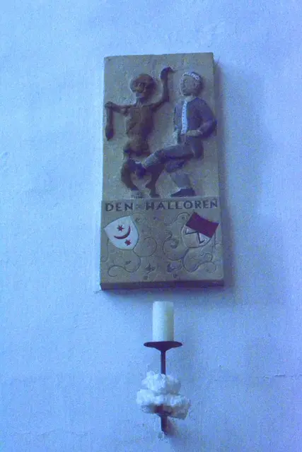 Totentanz mit einen Halloren in der Moritzkirche zu Halle 