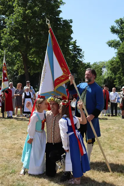 Siedemeister Volker mit Fähnrich Christian
