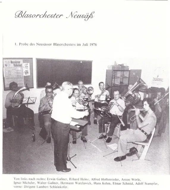 1. Probe Blasorchester Neusäß  | Foto: Stadtkapelle Neusäß e.V.