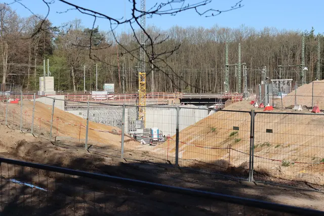 Tunnelbaustelle in Neu-Isenburg