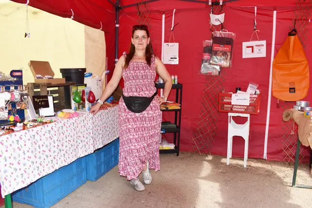 IDG-Schatzmeisterin Kathrin Putz in ihrem Stand