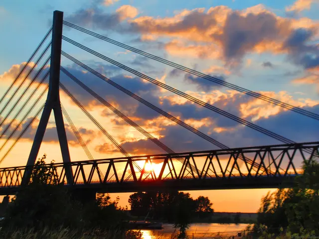 Beide Brücken bei Goldener Stunde