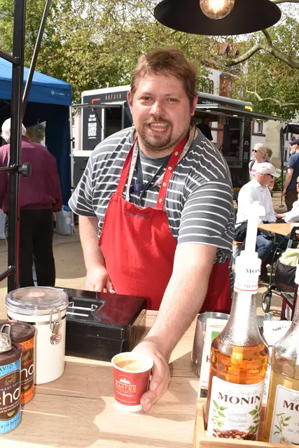 Am Kaffeefahrrad gibt es leckere Kaffeespezialitäten
