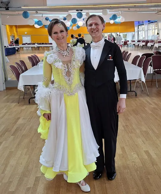 Regine Becker und Richard Sonnenwald Diamond Cup Wiesbaden Senioren VI Standard, Ranglistenturnier, Platz 3 von 24 Paaren | Foto: Sonnenwald