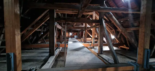 Blick in den Dachboden