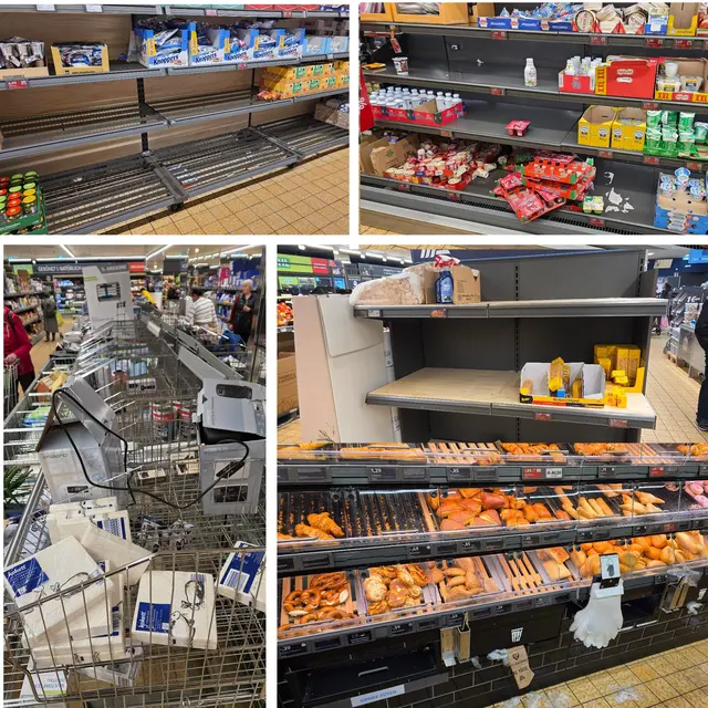 Leere Regale, abgespektes Warensortiment und fehlende Barrierefreiheit vergrault immer mehr Kunden. | Foto: Leere Regale (pries) 