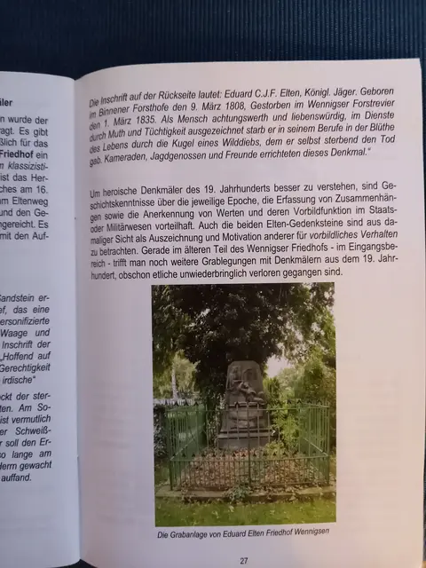 Eltendenkmal Friedhof Wennigsen | Foto: Winfried Gehrke