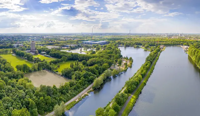 Falls es zu Olympischen Spielen in der Region "KölnRheinRuhr" kommen sollte, ist der SportparkDuisburg  als einer der Austragungsorte vorgesehen.
Foto: Stadt Duisburg