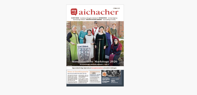 Den „aichacher“ 05/2026 hier als E-Paper lesen!