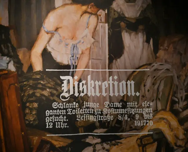 Mit dieser Anzeige suchte der Maler Klein vor über 100 Jahren seine Modelle