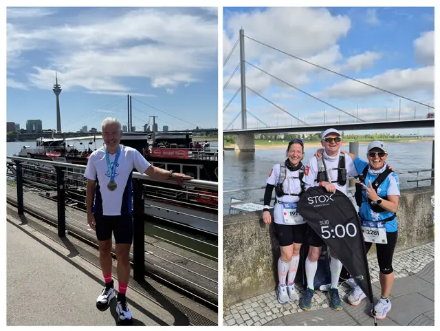 Links: Rafael Rodriguez Baena. Links: Birgit, Ralf und Wibke.