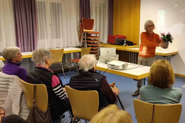 Judith Hitzelberger berichtete bei der Kolpingsfamilie Bobingen von der Projektreise der Kolping-Delegation zu den nachhaltigen Projekten in Indien, die von der Kolpingstiftung-Rudolf-Geiselberger unterstützt werden. 