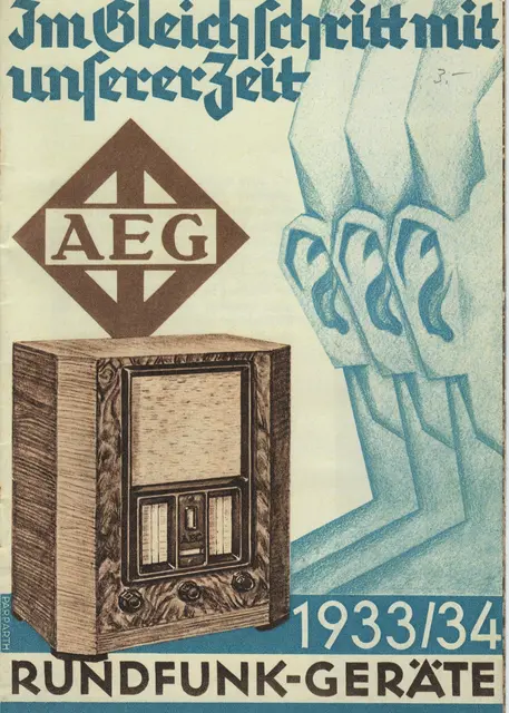 Eine Werbung aus den Anfängen der Großen Elektrofirma AEG. Repro: Willi Kempter | Foto: Otto Killensberger