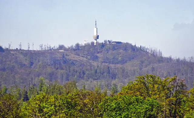 der Ravensberg - Funkturm bei Bad Sachsa vom Roten Schuss aufgenommen 