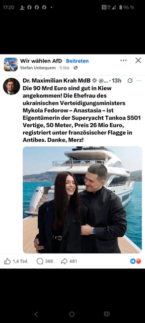 Der Bild zeigt das AfD- Seemannsgarn des Dr. Maximilian Krahs. | Foto: Screenshot Facebook