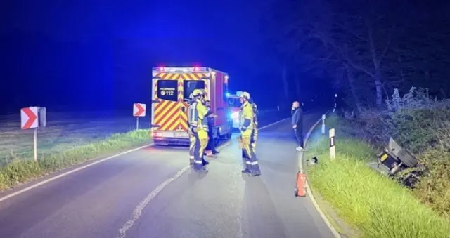 Bild Feuerwehr Hünxe  / Verkehrsunfall mit Quad – Eine schwerverletzte Person