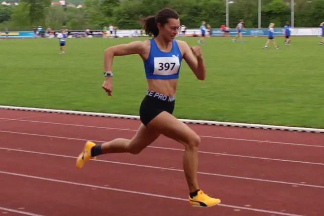 Luisa Gut schnell über 200 Meter 