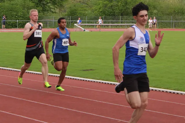 Eduardo Medrano im 200 Meter Lauf