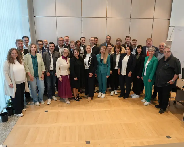 Die Mitglieder des neuen Stadtrats der Stadt Gersthofen. | Foto: Stadt Gersthofen (Kai Schwarz)