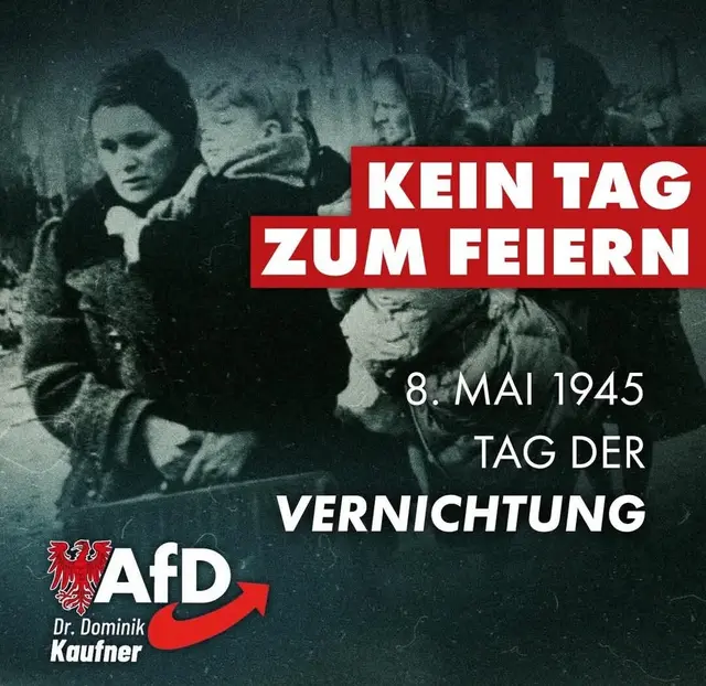 Die Befreiung von Nazi- Deutschland kein Grund zum Feiern? | Foto: Screenshot Facebook- Account Dr. Kaufner