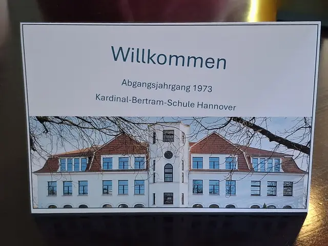 Willkommens-Karten im Restaurant.