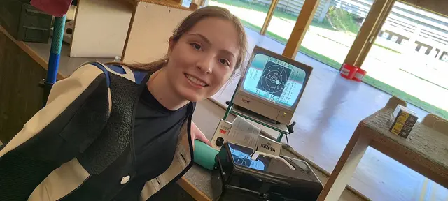 Matilda Werber nach dem Gewinn des schwäbischen Meistertitels  | Foto: Annette Werber