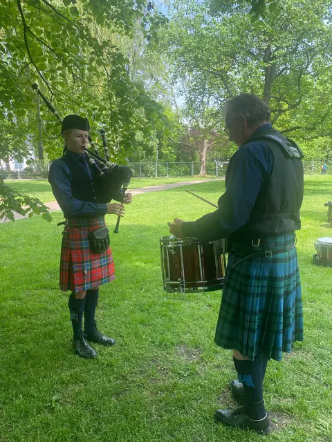 Der Dudelsack macht die Musik