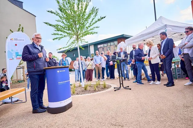 Eröffnung der Grünverbindung „Auf dem Kreuz“ und Stadtteilspaziergang in Laer | Foto:  Stadt Bochum