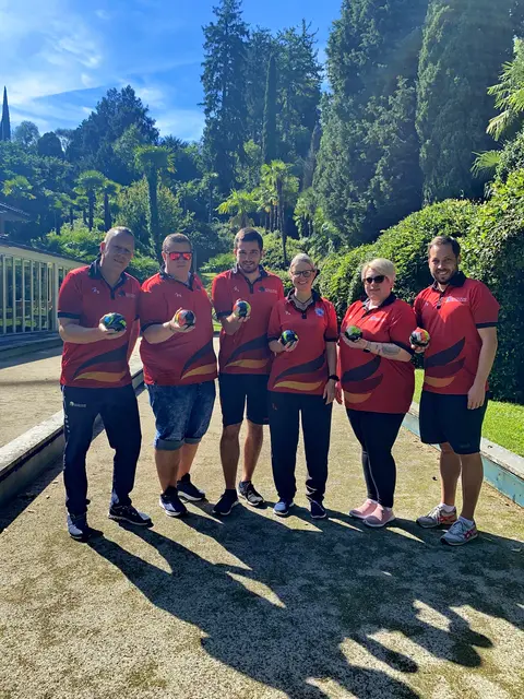 Die Boccia Nationalmanschaft auf den Spuren von Konrad Adenauer nach der Europameisterschaft in Chiasso 2025. | Foto: Jakob Kraus
