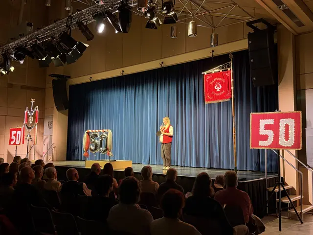1. Vorsitzende Katrin Scherer bei Ihrer Eröffnungsrede | Foto: Stadtkapelle Neusäß e.V.