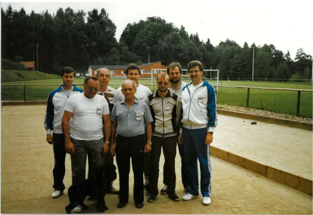 Gruppenbild der Gründer des Boccia Bundes Deutschland 1985