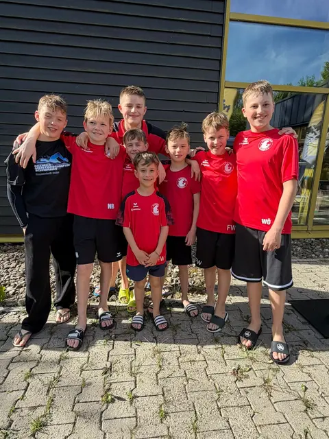 Gute Laune bei unseren Schwimmern.
