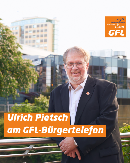 Ulrich Pietsch, sachkundiger Bürger der GFL- Ratsfraktion | Foto: GFL