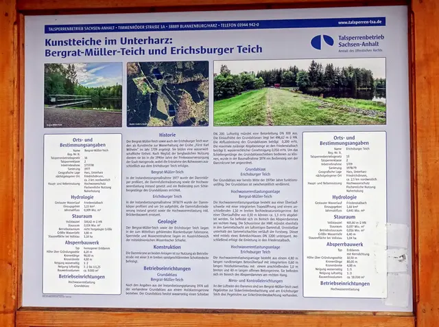 Infotafel am Bergrat - Müller - Teich