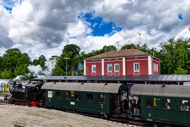 Zurück im Bahnhof Friedberg. | Foto: Georg Freudling