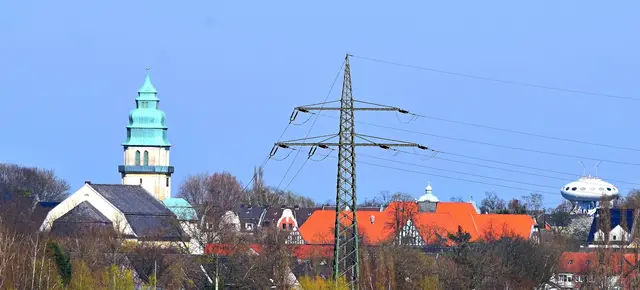 Blick auf Brambaueer mit seinem UFO
