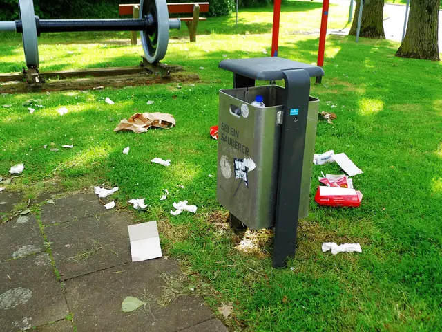SEI EIN SAUBERER, so die Aufschrift auf dem Müllbehälter an der Rheinpromenade in Wesel | Foto: Siegmund Walter, 16.05.2026, 10:26 Uhr