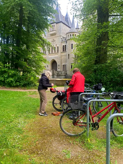 Der Fahrradparkplatz