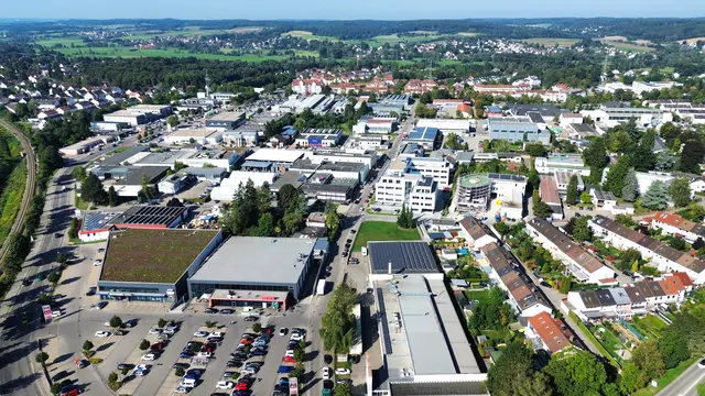 Luftaufnahme Gewerbegebiet Neusäß Mitte | Foto: Stadt Neusäß