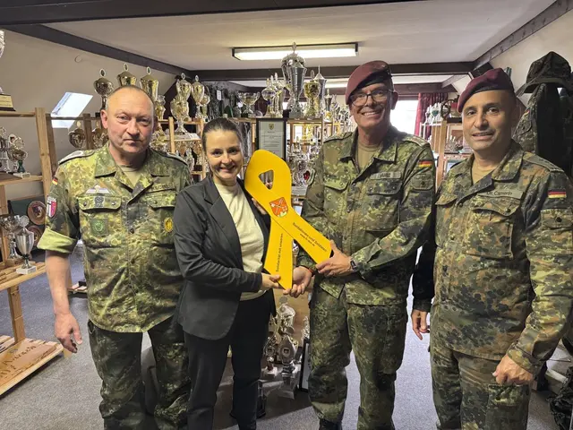 Im Vereinsheim der Reservistenkameradschaft Marbach. | Foto: Martin Würz 