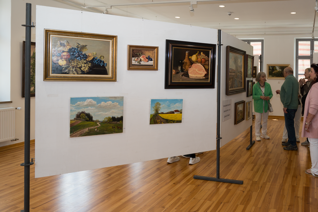 Verkauf von Bildern des Friedberg Malers und Häuserbauers Siegfried Hartl in der Friedberger Archivgalerie | Foto: FSeventfoto