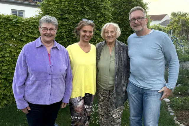 von links: Andrea Süss, Magdalena Bode, Elfriede Süss, Eike-Thomas Bode | Foto: Alfred Weglehner
