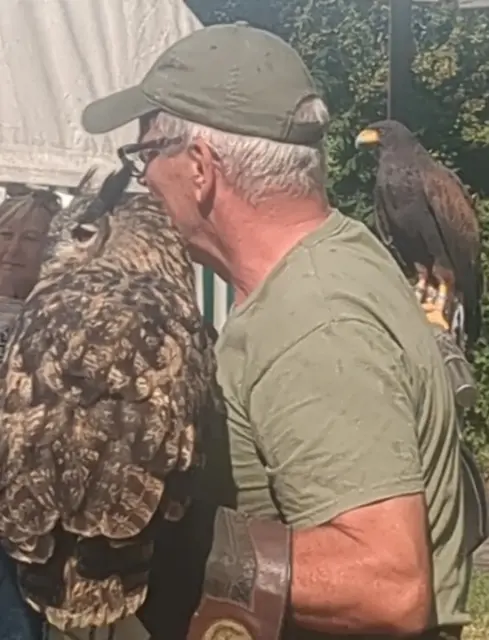 Greifvogelschau beim Sommerfest der Bildungslotsen | Foto: Astrid Günther