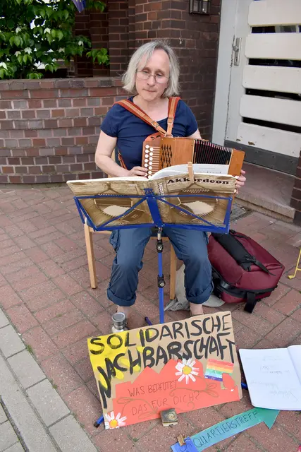 Musik beim Nachbarschaftsfest