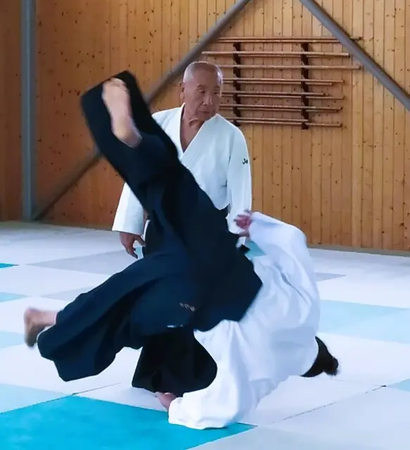 Yamashima-Sensei, 8. Dan, aus Tokio, Japan zu Gast im Aiki-Dojo Sehnde
