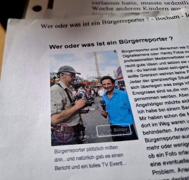 Mit dem WDR unterwegs, klar habe ich berichtet. 